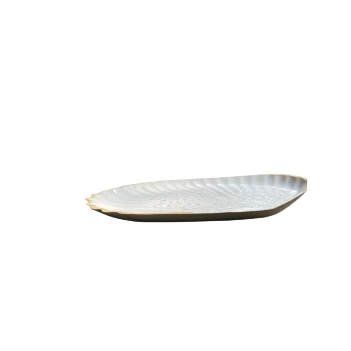 Stoneware Shell Serving Plate - 3