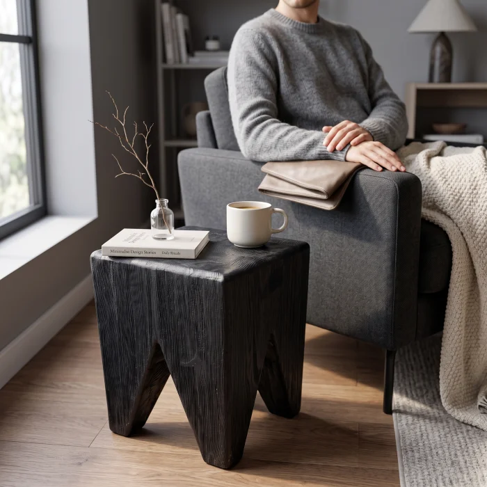 Modo Side Table and Pouf - 9