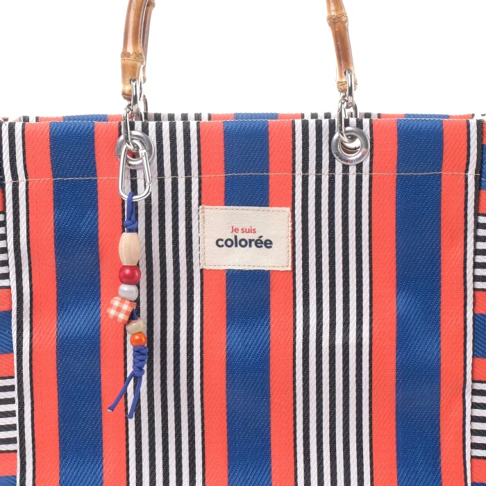 Cabas Corail Natural Bamboo Handle Tote Bag - 4