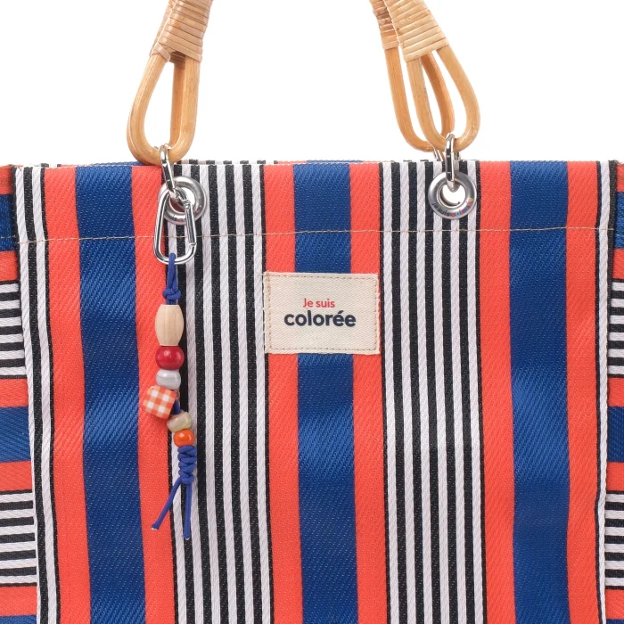 Cabas Corail Bambu Saplı Dokuma Tote Çanta - 4