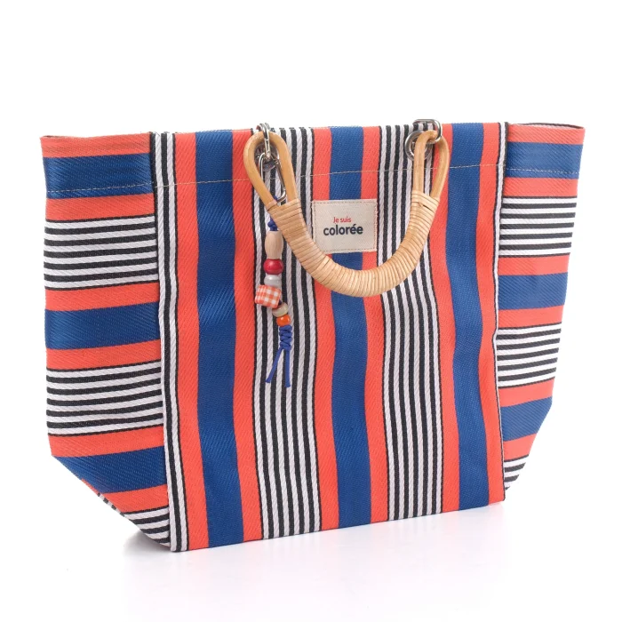Cabas Corail Bambu Saplı Dokuma Tote Çanta - 2