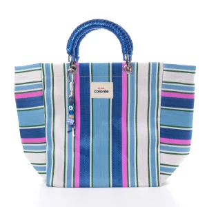 Cabas Lagon Crochet Handle Tote Bag - 1
