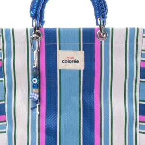 Cabas Lagon Crochet Handle Tote Bag - 4