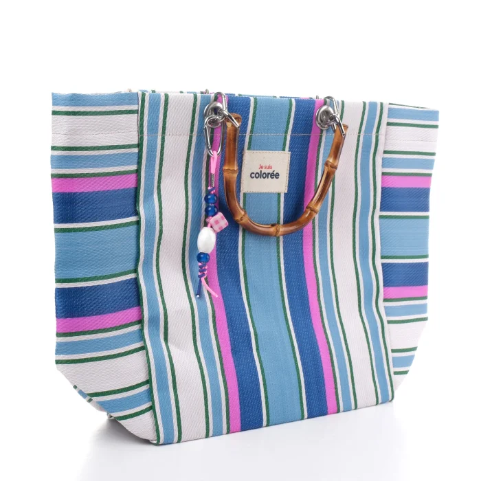 Cabas Lagon Natural Bambou Handle Tote Bag - 2