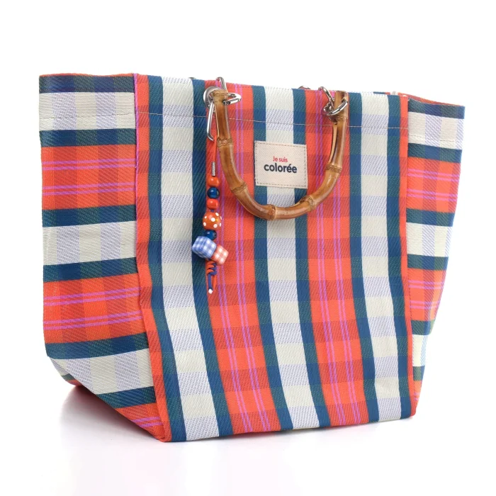 Cabas Regate Natural Bamboo Handle Tote Bag - 2