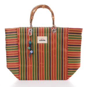 Cabas Safran Natural Bamboo Tote Bag - 1
