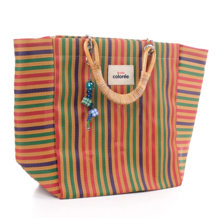 Cabas Safran Natural Bambou Tresse Tote Bag - 2