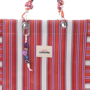 Cabas-X Cerise Corde Handle Tote Bag - 3