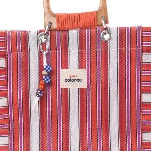 Cabas-X Cerise Cordeplex Handle Tote Bag - 3