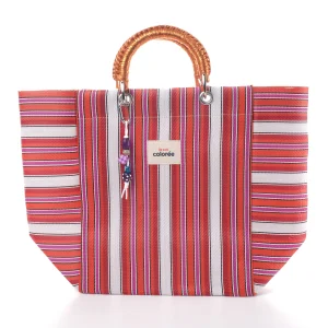 Cabas-x Cerise Crochet Handle X Tote Bag - 1
