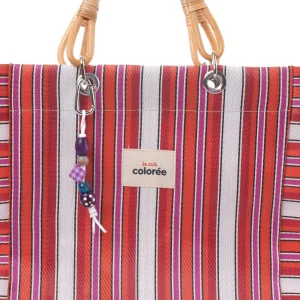Cabas-x Cerise Natural Bambou Tresse Handle Tote Bag - 3