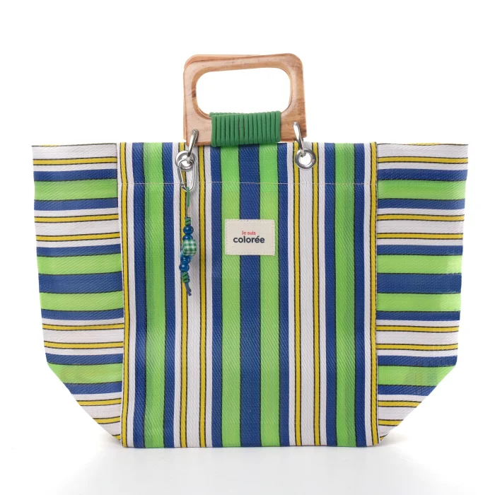 Cabas-x Chartreuse Cordeplex Tote Bag - 1
