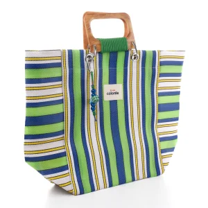 Cabas-x Chartreuse Cordeplex Tote Bag - 2