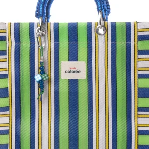 Cabas-X Chartreuse Crochet Handle X Tote Bag - 4