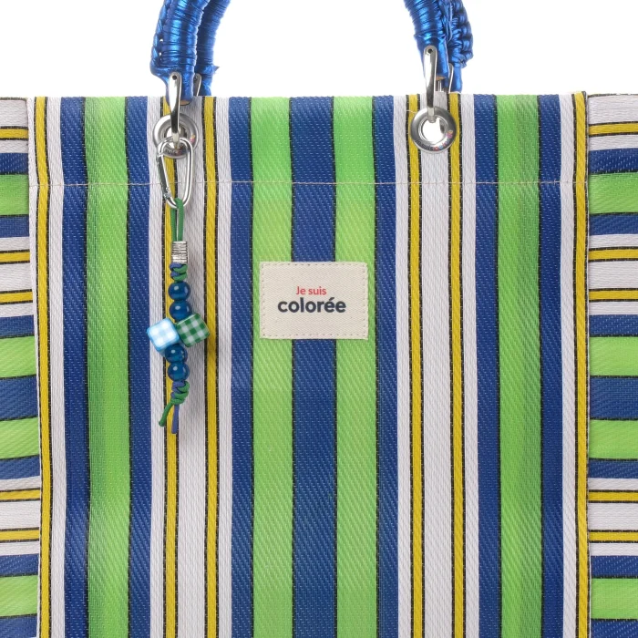 Cabas-X Chartreuse Crochet Handle X Tote Bag - 4