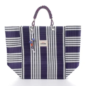 Cabas-X Prune Corde Handle Tote Bag - 1