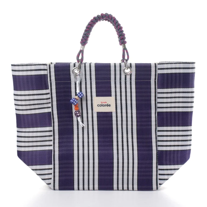 Cabas-X Prune Corde Handle Tote Bag - 1