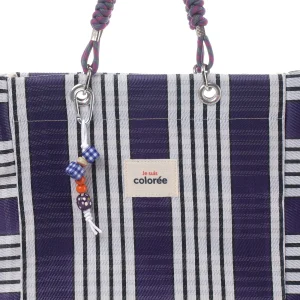 Cabas-X Prune Corde Handle Tote Bag - 4