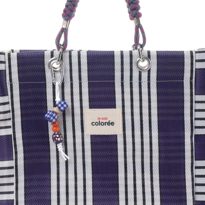 Cabas-X Prune Corde Handle Tote Bag - 4