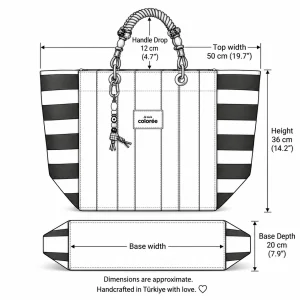 Cabas-X Prune Corde Handle Tote Bag - 5