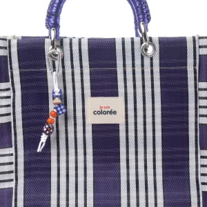 Cabas-X Prune Crochet Handle X Tote Bag - 3