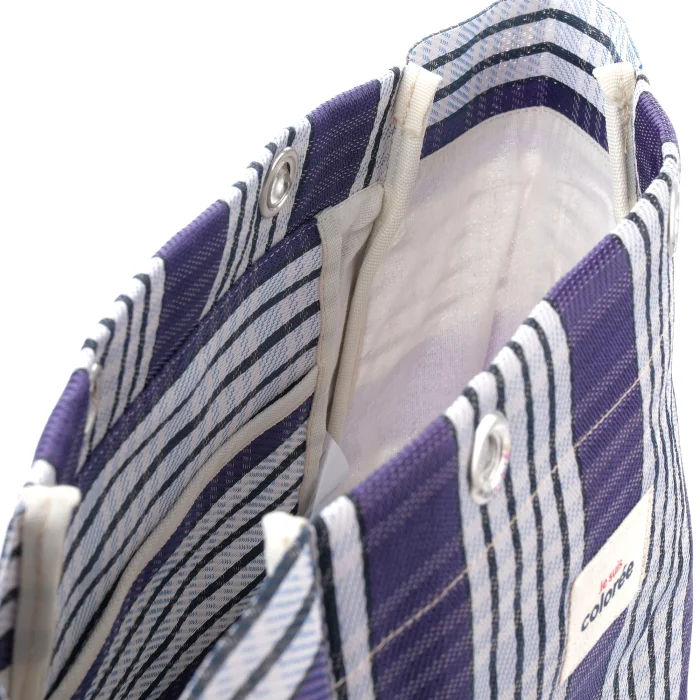Cabas-X Prune Crochet Handle X Tote Bag - 4