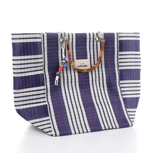 Cabas-x Prune Natural Bamboo Tote Bag - 2