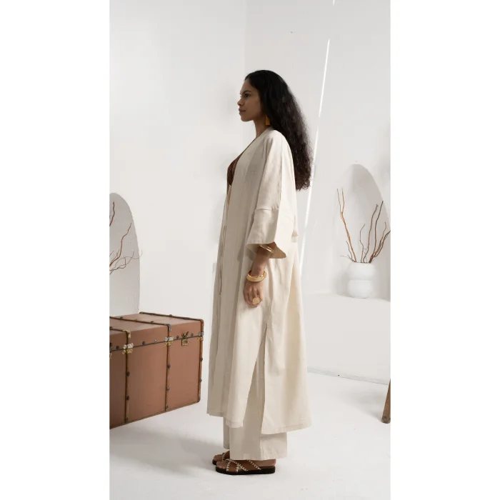 Cotton Long Kimono - 3