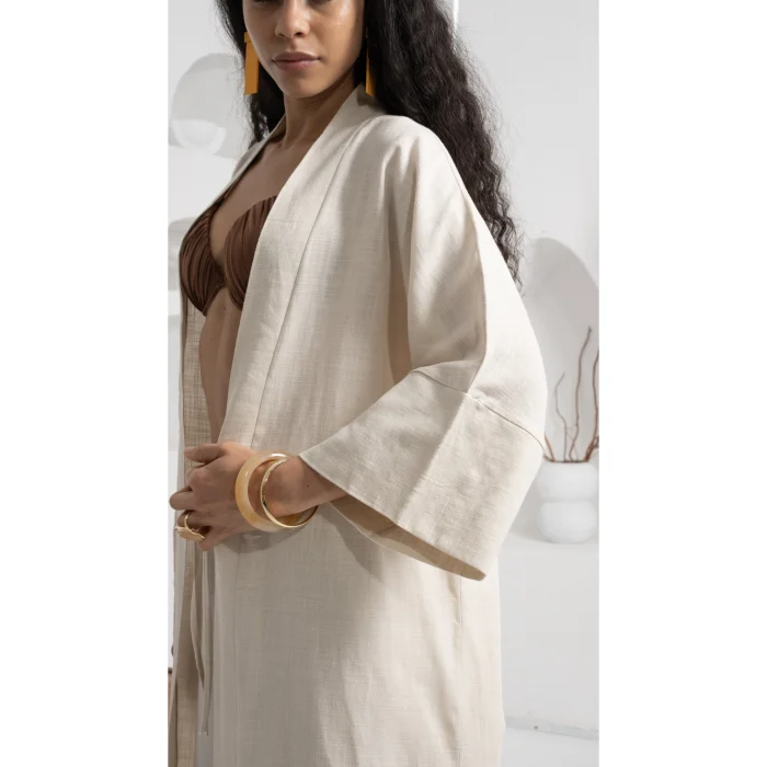 Cotton Long Kimono - 6