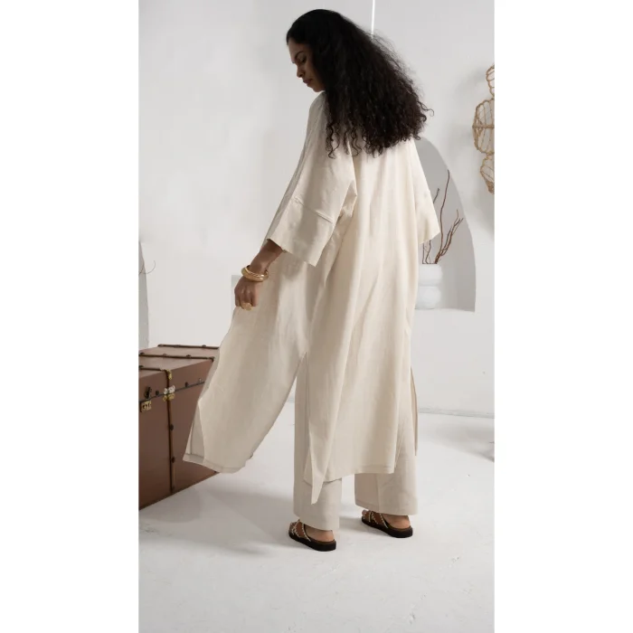 Cotton Long Kimono - 5