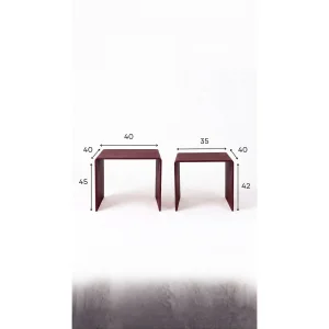 Eksen Duo Metal Nesting Table Set of 2 - 6