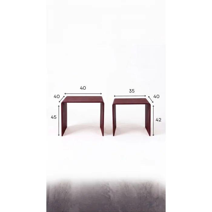 Eksen Duo Metal Nesting Table Set of 2 - 6