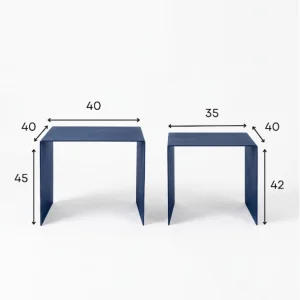 Eksen Duo Metal Nesting Table Set - 6