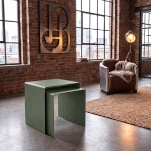 Eksen Duo Metal Nesting Table Set of 2 - 3