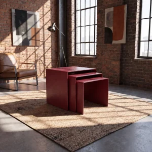 Eksen Trio Metal Nesting Table Set of 3 - 3