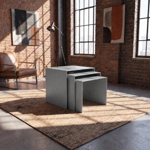 Eksen Trio Metal Nesting Table Set of 3 - 3