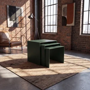 Eksen Trio Metal Nesting Table Set - 3