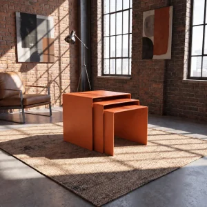 Eksen Trio Metal Nesting Table Set of 3 - 3