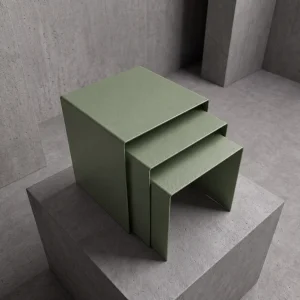 Eksen Trio Metal Nesting Table Set - 2