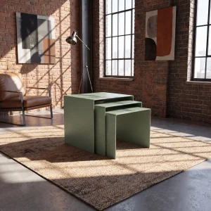 Eksen Trio Metal Nesting Table Set - 3