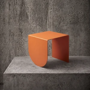 Era Side Orange Metal Side Table - 4