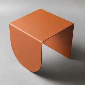 Era Side Orange Metal Side Table - 2