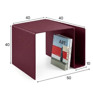 Neo Magazine Rack Metal Side Table / Vinyl Record Storage - 5