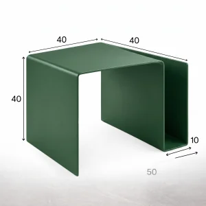Neo Magazine Rack Metal Side Table / Vinyl Record Storage - 5