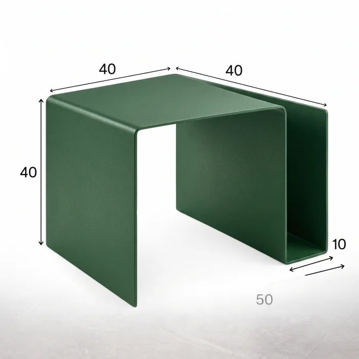 Neo Magazine Rack Metal Side Table / Vinyl Record Storage - 5