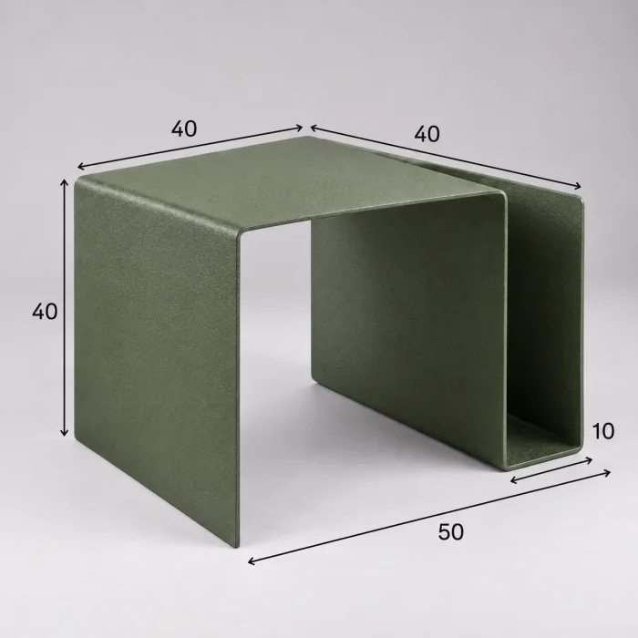 Neo Metal Magazine Rack Side Table and Record Holder - 5