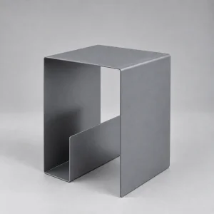 Trinity Metal Side Table with Compartment - 1