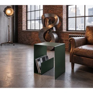 Trinity Metal Side Table with Storage - 2