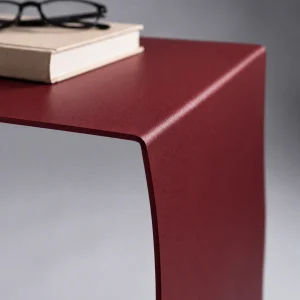 Wave Bordo Metal Side Table - 4