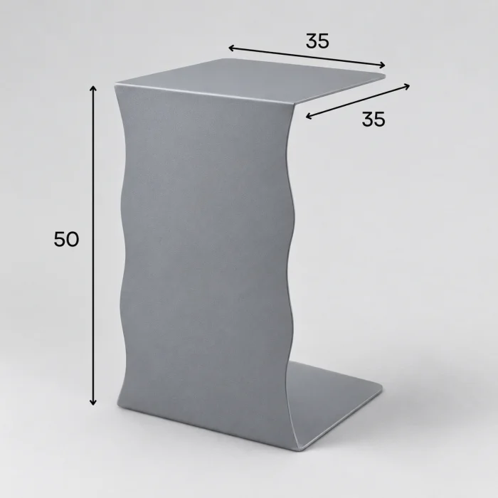 Wave Metal Side Table - 5